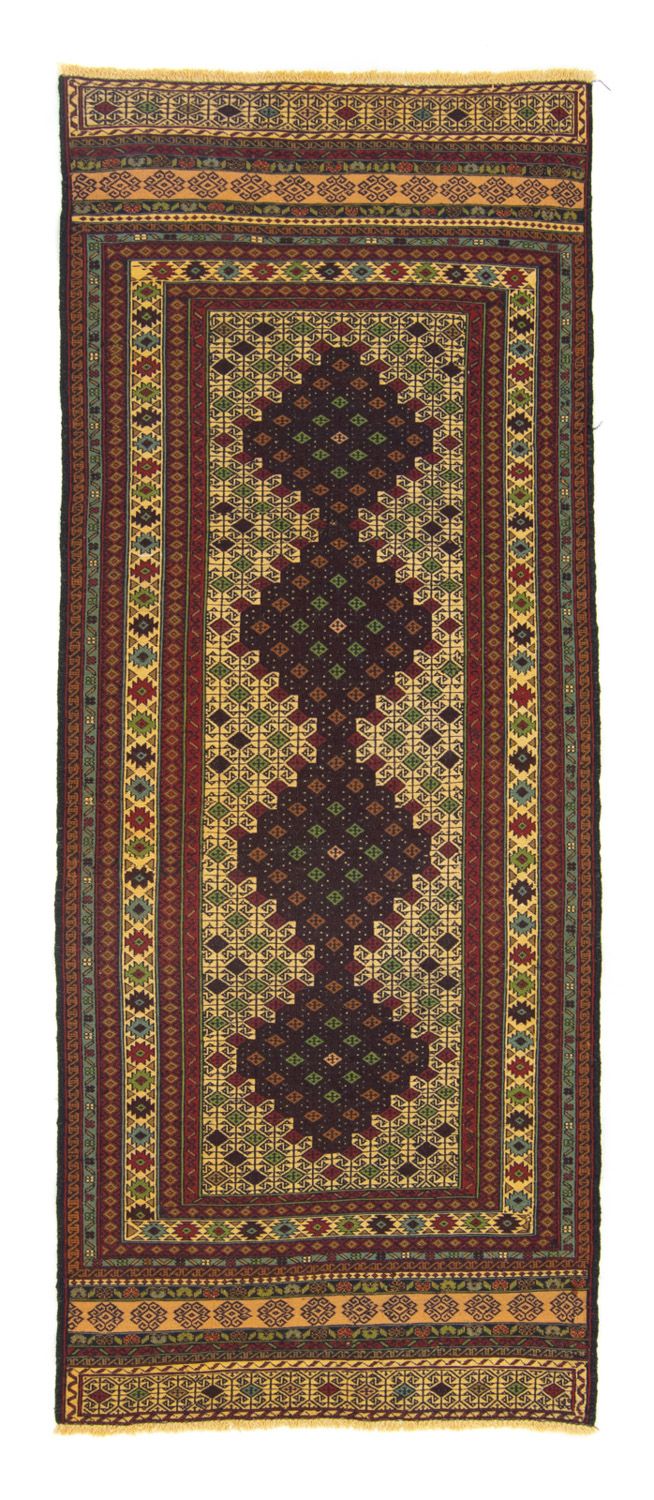 Løber Kelim-tæppe - orientalsk - 202 x 84 cm - blå
