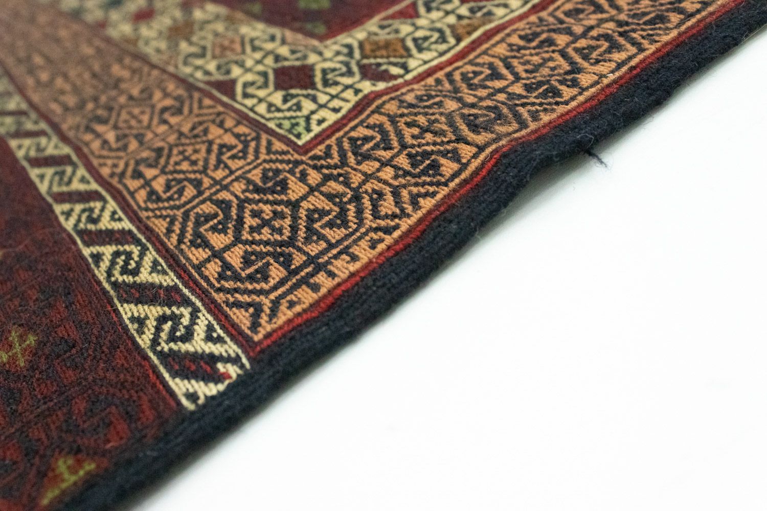 Kelim-tæppe - orientalsk - 188 x 121 cm - brun