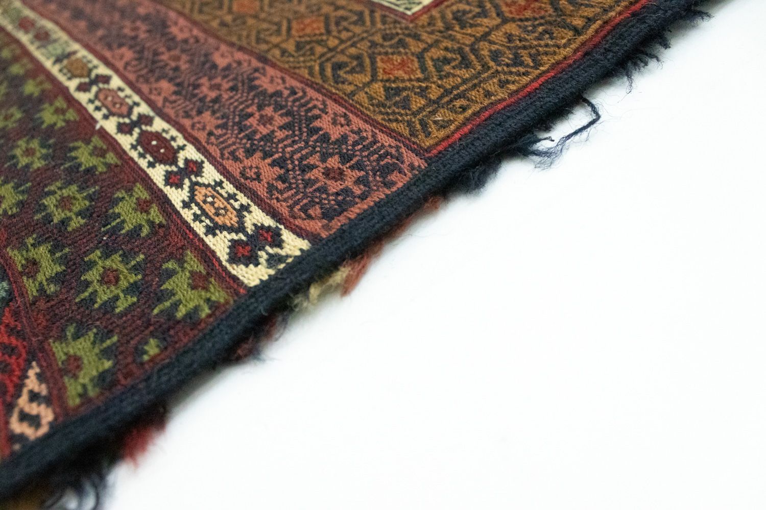 Kelim-tæppe - orientalsk - 196 x 123 cm - beige