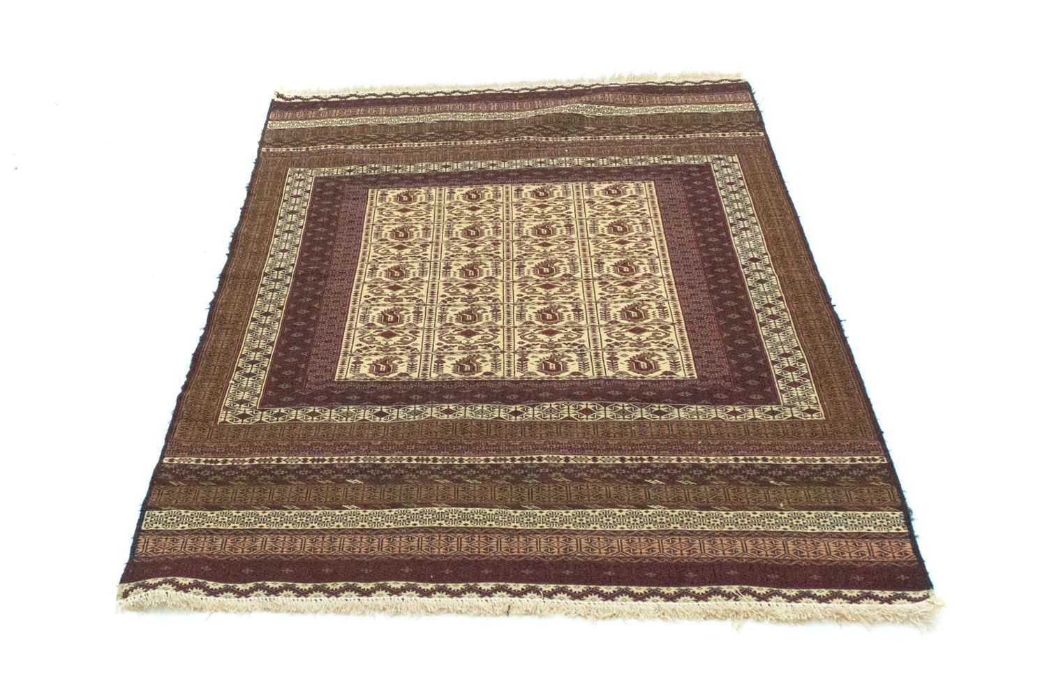 Kelim-tæppe - orientalsk - 196 x 123 cm - beige