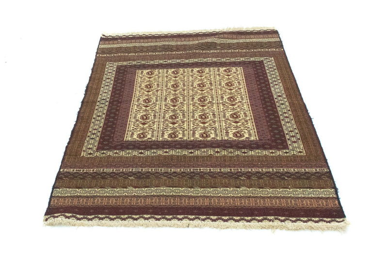 Kelim-tæppe - orientalsk - 196 x 123 cm - beige