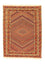 Kelim-tæppe - orientalsk - 196 x 154 cm - orange