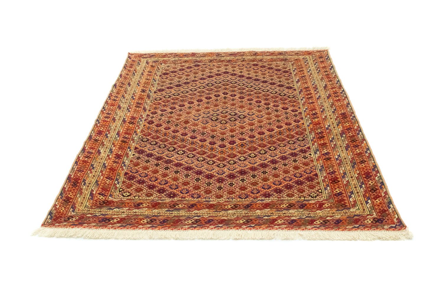 Kelim-tæppe - orientalsk - 196 x 154 cm - orange