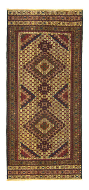 Løber Kelim-tæppe - orientalsk - 198 x 78 cm - flerfarvet