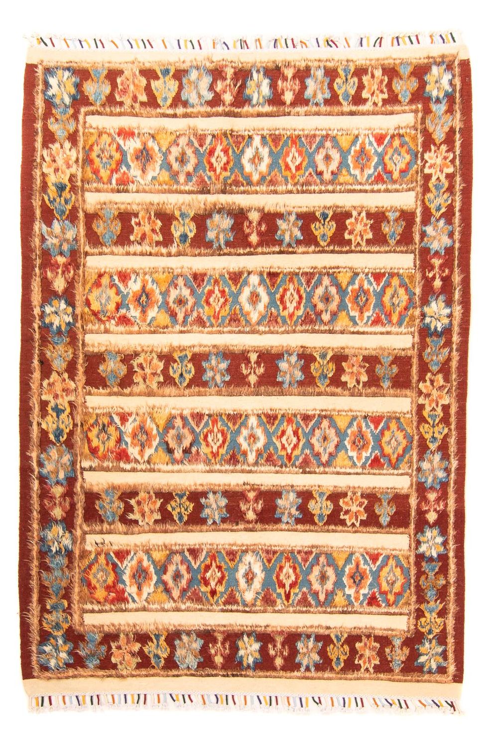 Berber tæppe - 231 x 163 cm - flerfarvet