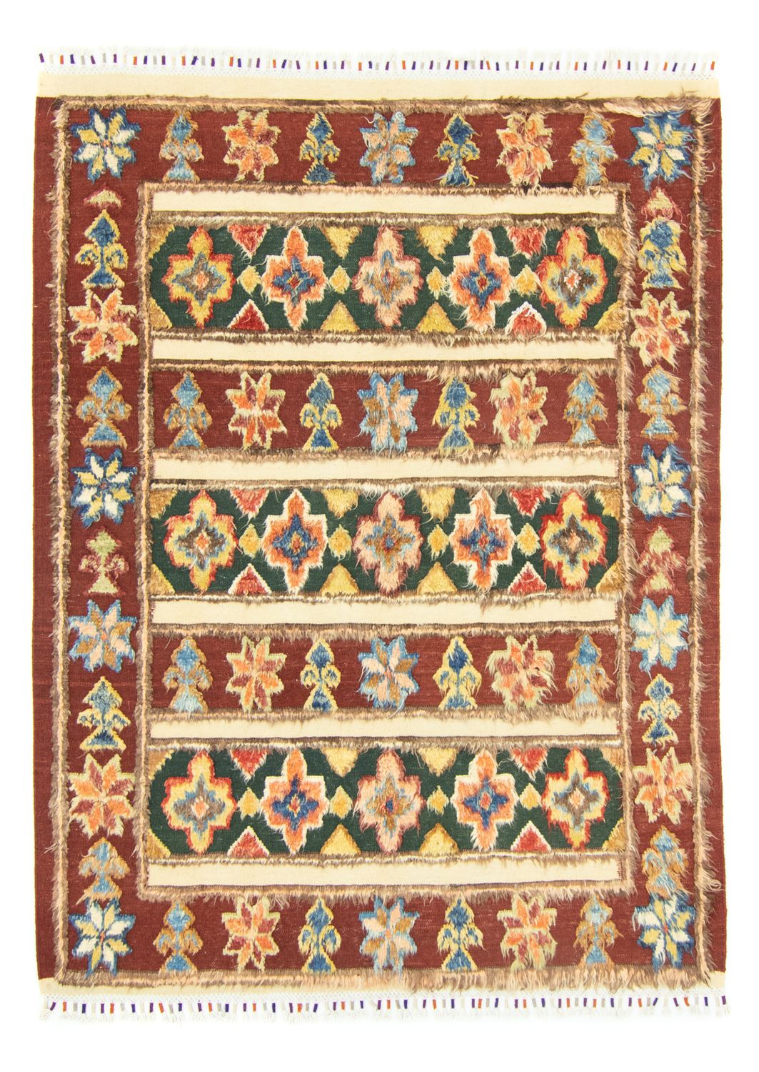 Berber tæppe - 211 x 158 cm - rød