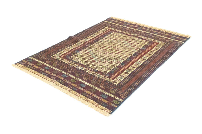 Kelim-tæppe - orientalsk - 186 x 126 cm - beige