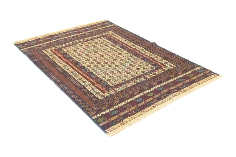 Kelim-tæppe - orientalsk - 186 x 126 cm - beige
