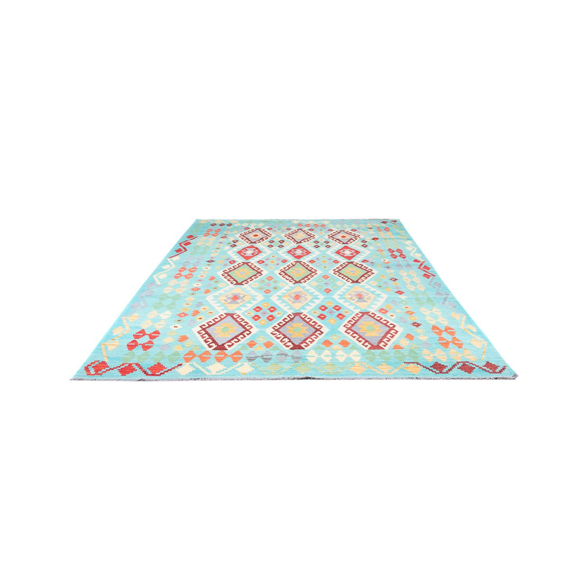 Kelim Carpet - Splash - 250 x 176 cm - flerfarvet