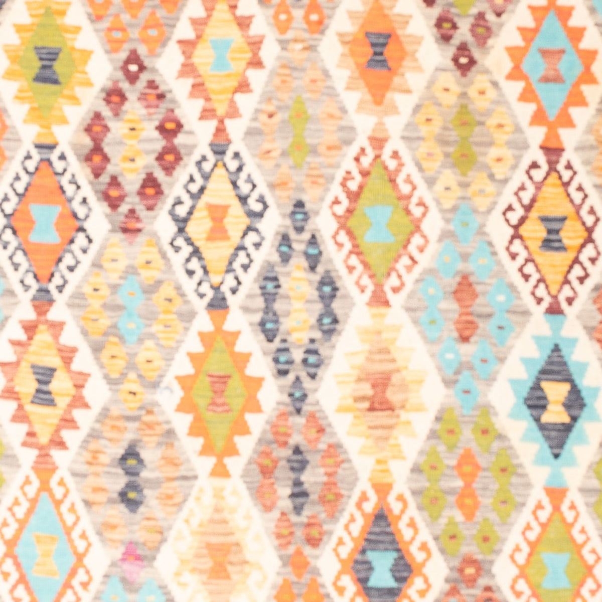 Kelim Carpet - Splash - 251 x 176 cm - flerfarvet