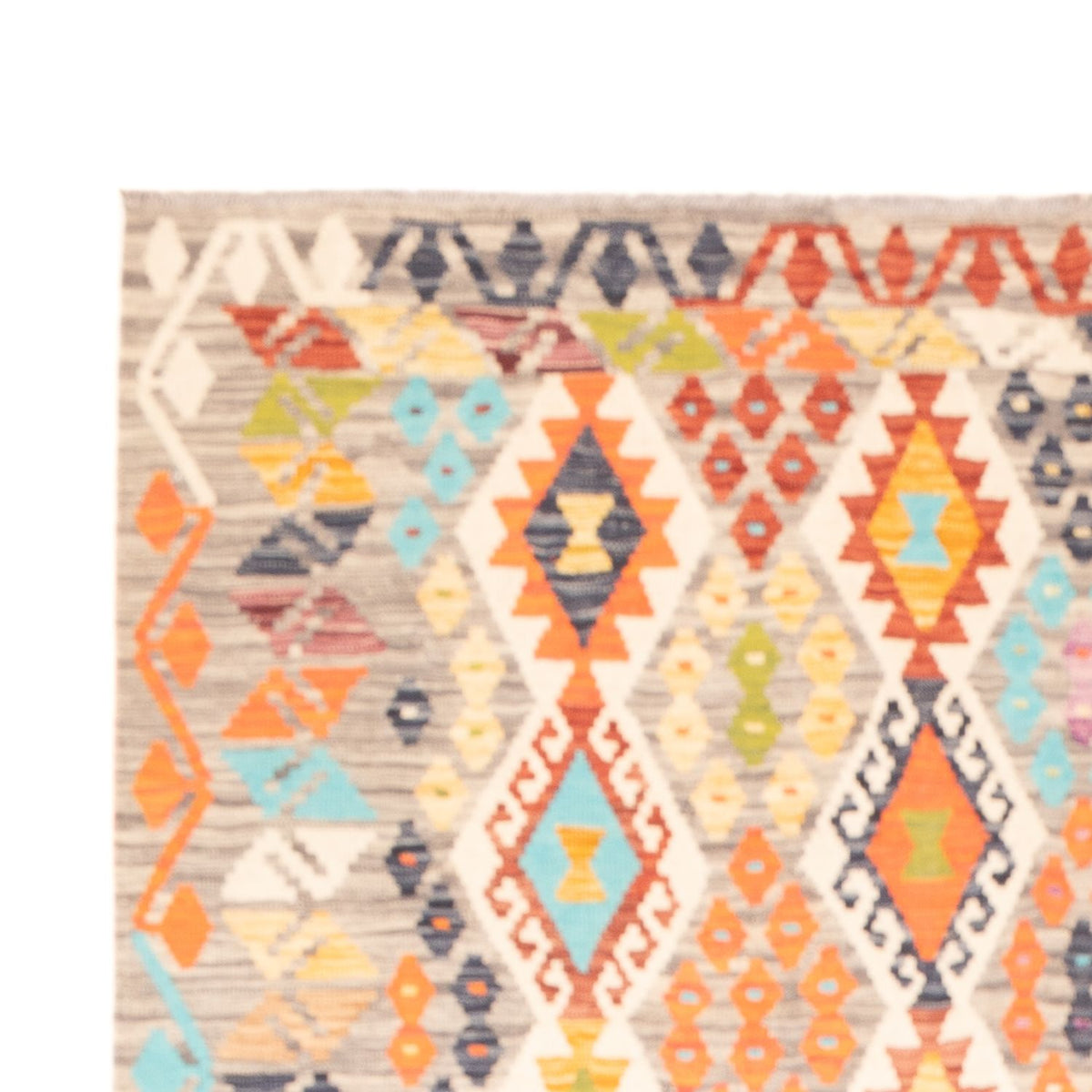 Kelim Carpet - Splash - 251 x 176 cm - flerfarvet