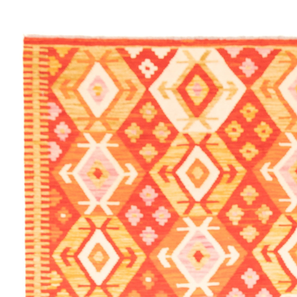 Kelim Carpet - Splash - 253 x 176 cm - flerfarvet