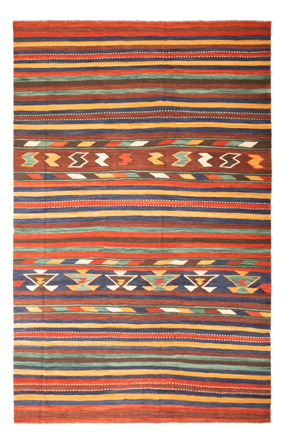 Kelim-tæppe - orientalsk - 304 x 198 cm - flerfarvet