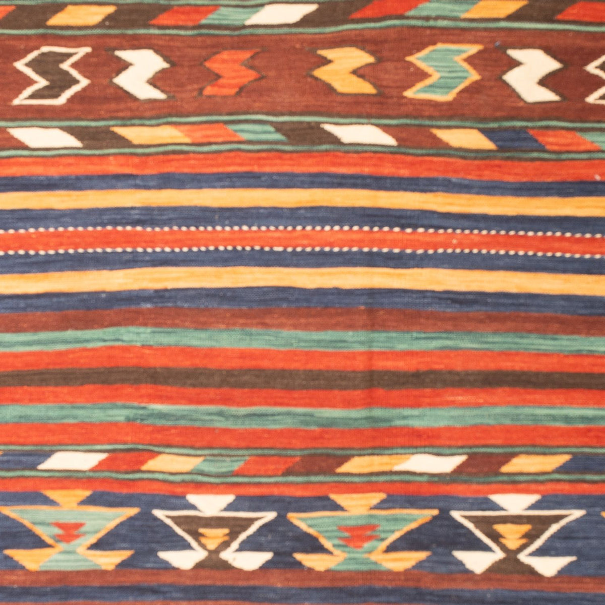 Kelim-tæppe - orientalsk - 304 x 198 cm - flerfarvet