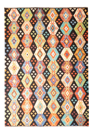 Kelim-tæppe - orientalsk - 262 x 179 cm - flerfarvet