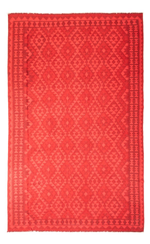 Kelim-tæppe - Trendy - Vintage / farvet - 291 x 193 cm - rød