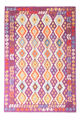 Kelim Carpet - Splash - 256 x 178 cm - flerfarvet