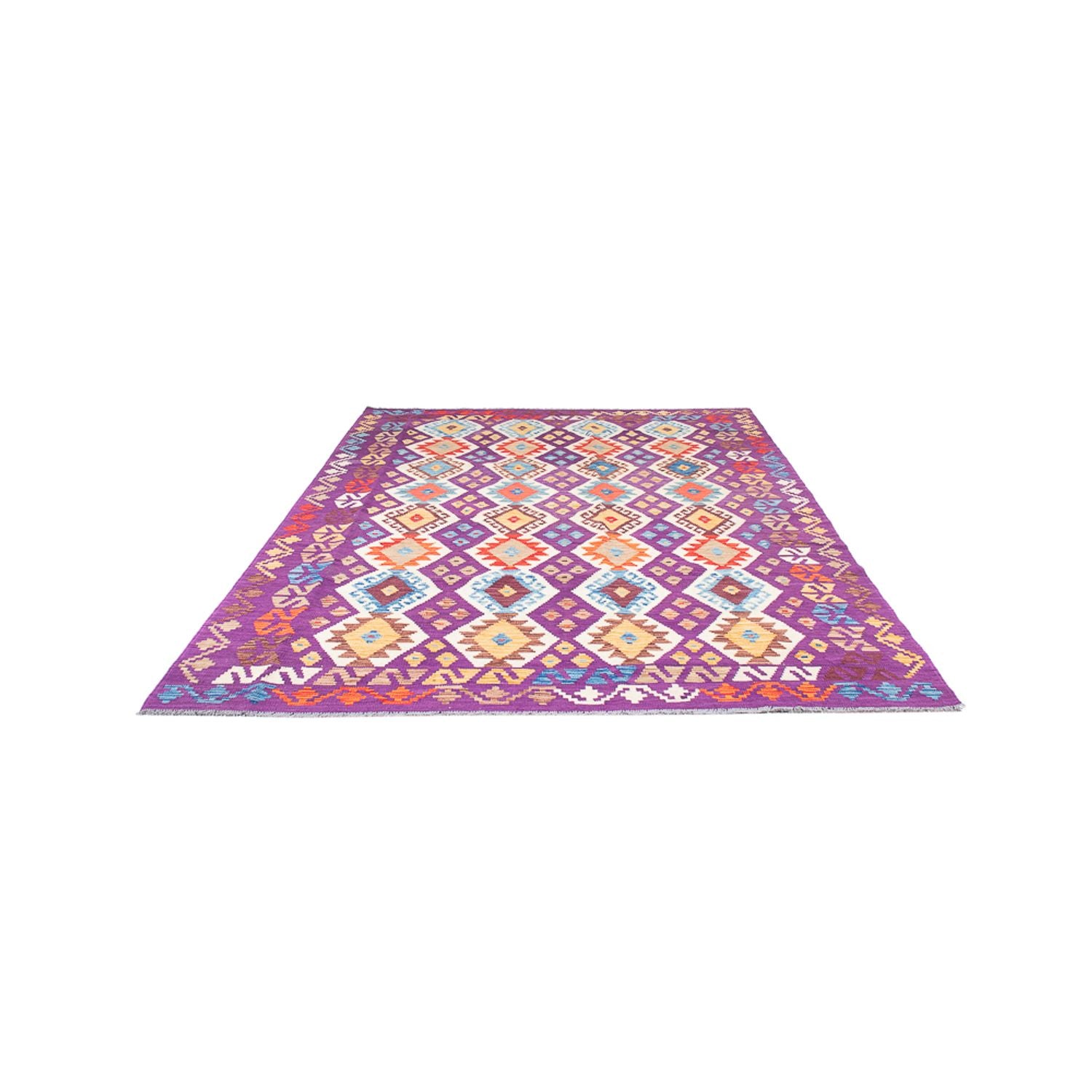 Kelim Carpet - Splash - 256 x 178 cm - flerfarvet