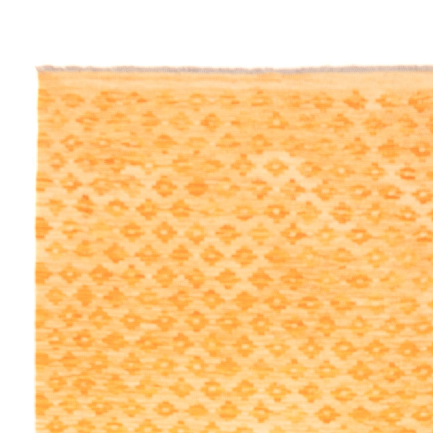 Kelim-tæppe - Trendy - Vintage / farvet - 247 x 177 cm - sennepsgul