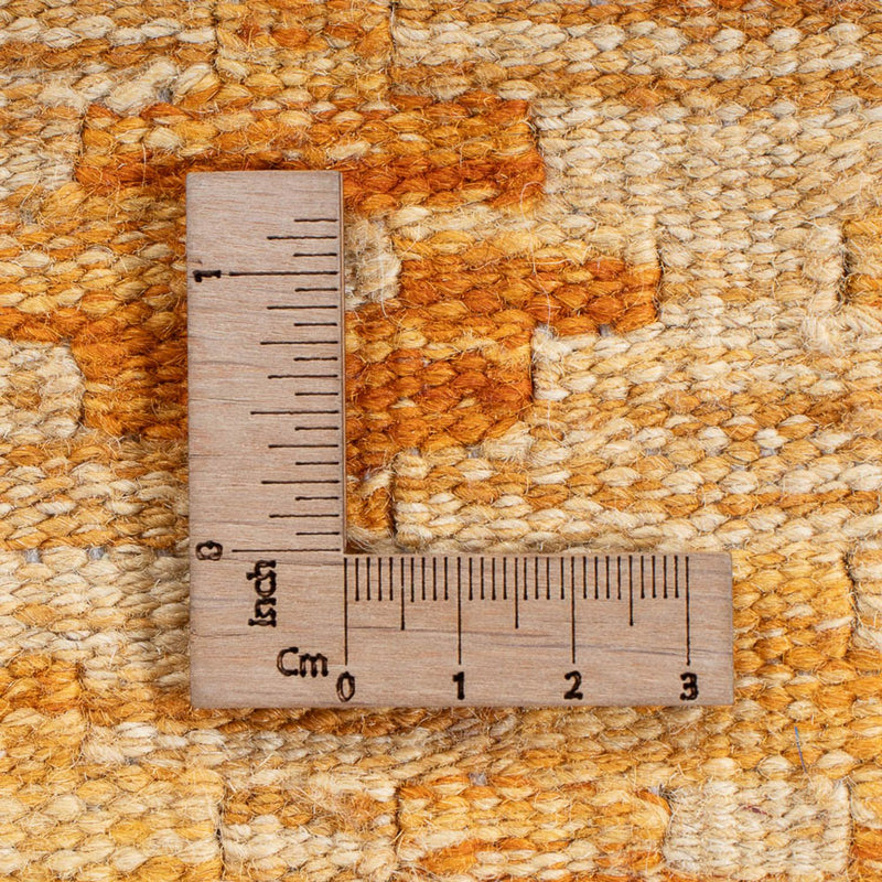 Kelim-tæppe - Trendy - Vintage / farvet - 247 x 177 cm - sennepsgul
