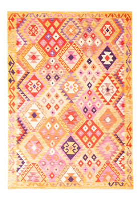 Kelim Carpet - Splash - 236 x 177 cm - flerfarvet