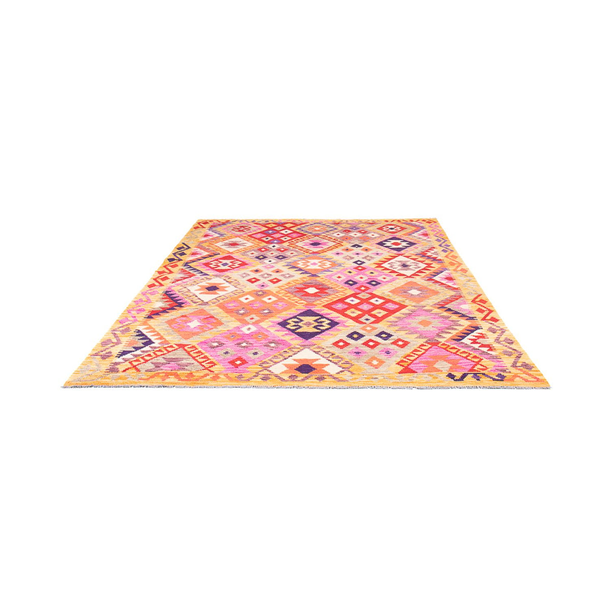 Kelim Carpet - Splash - 236 x 177 cm - flerfarvet
