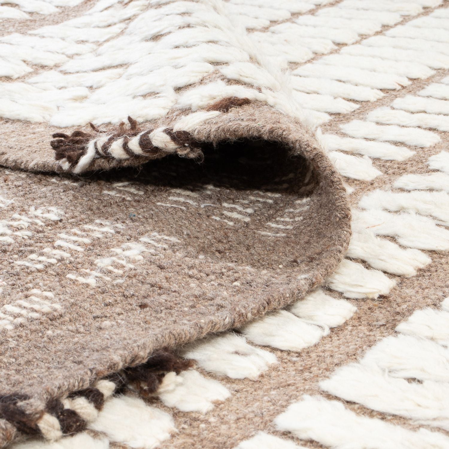 Berber tæppe - 289 x 215 cm - lys beige