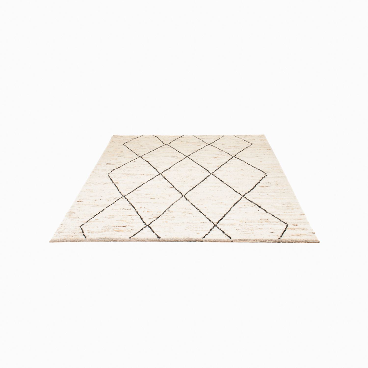 Berber tæppe - 199 x 148 cm - lys beige
