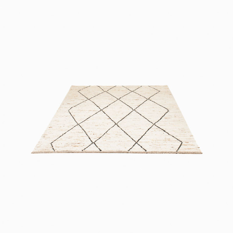 Berber tæppe - 199 x 148 cm - lys beige