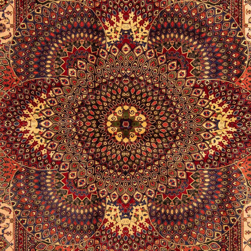 Afghansk tæppe - 279 x 198 cm - flerfarvet