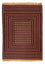 Kelim-tæppe - orientalsk - 180 x 133 cm - mørkerød