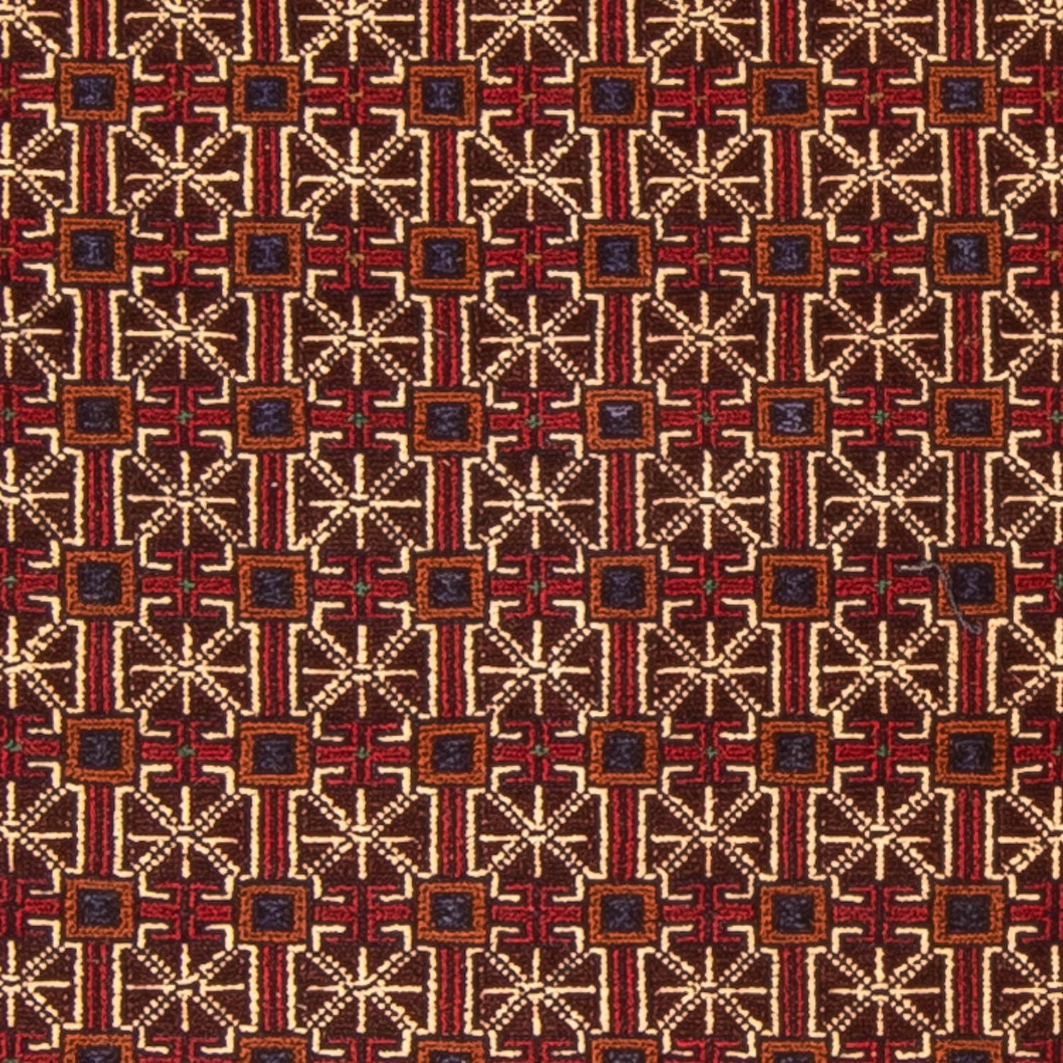 Kelim-tæppe - orientalsk - 180 x 133 cm - mørkerød