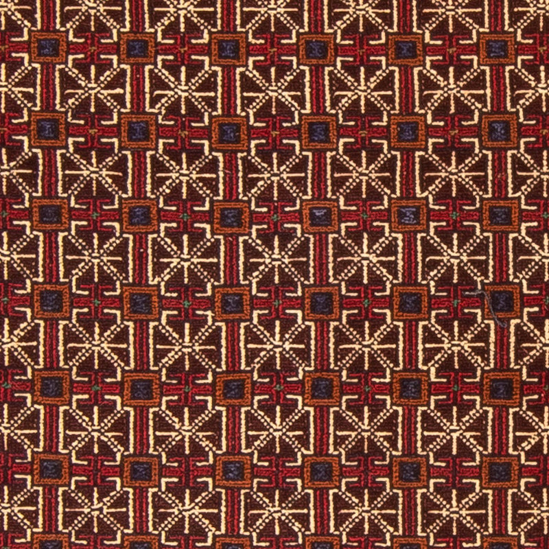 Kelim-tæppe - orientalsk - 180 x 133 cm - mørkerød