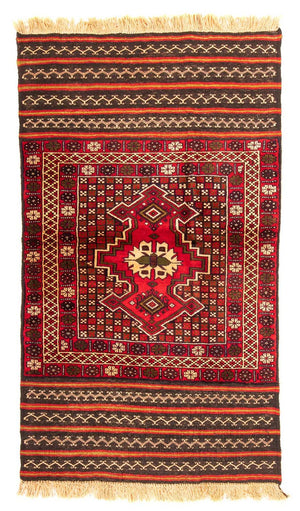 Kelim-tæppe - orientalsk - 155 x 87 cm - rød