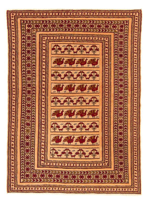 Kelim-tæppe - orientalsk - 180 x 140 cm - brun