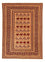 Kelim-tæppe - orientalsk - 180 x 140 cm - brun