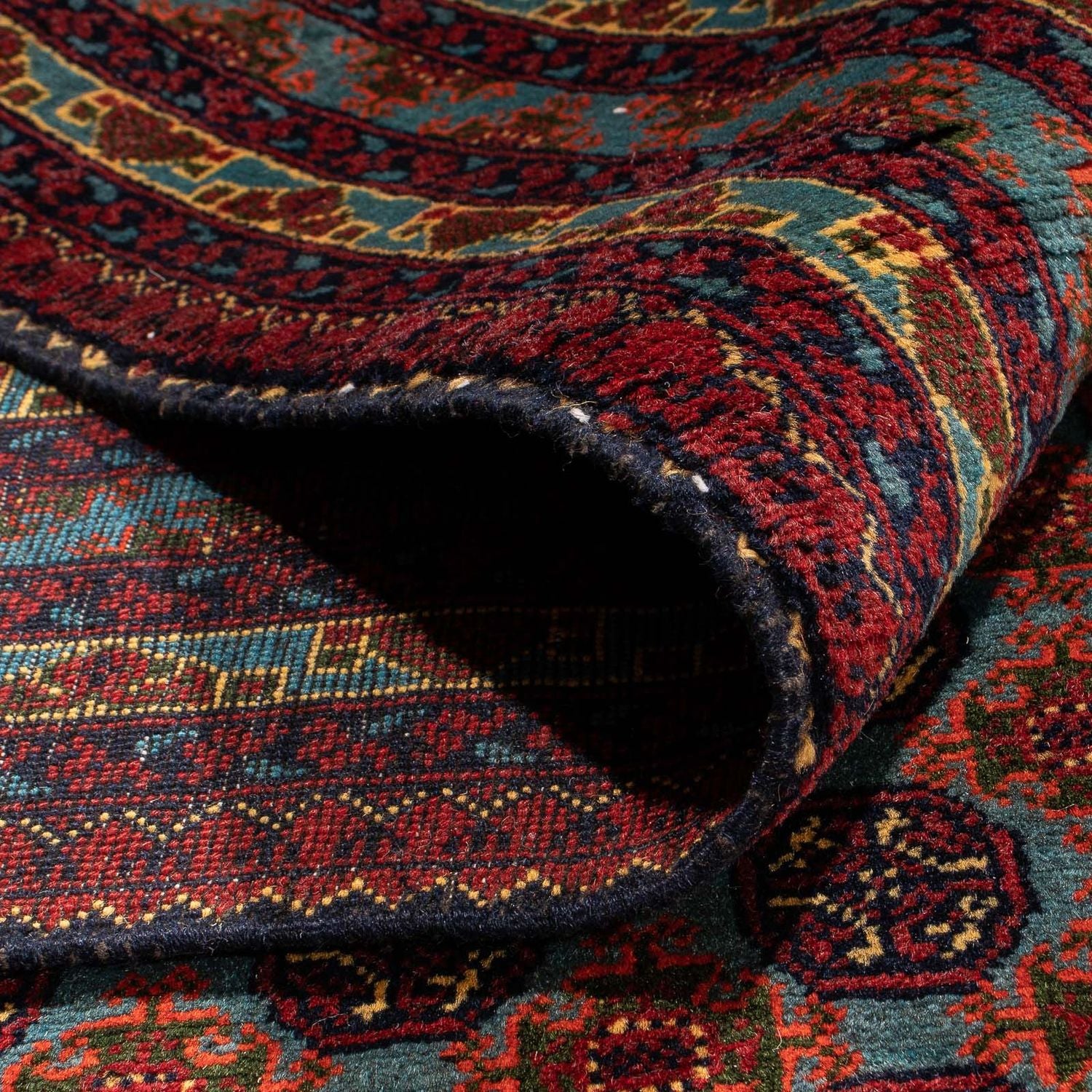 Afghansk tæppe - Bukhara - 296 x 196 cm - flerfarvet