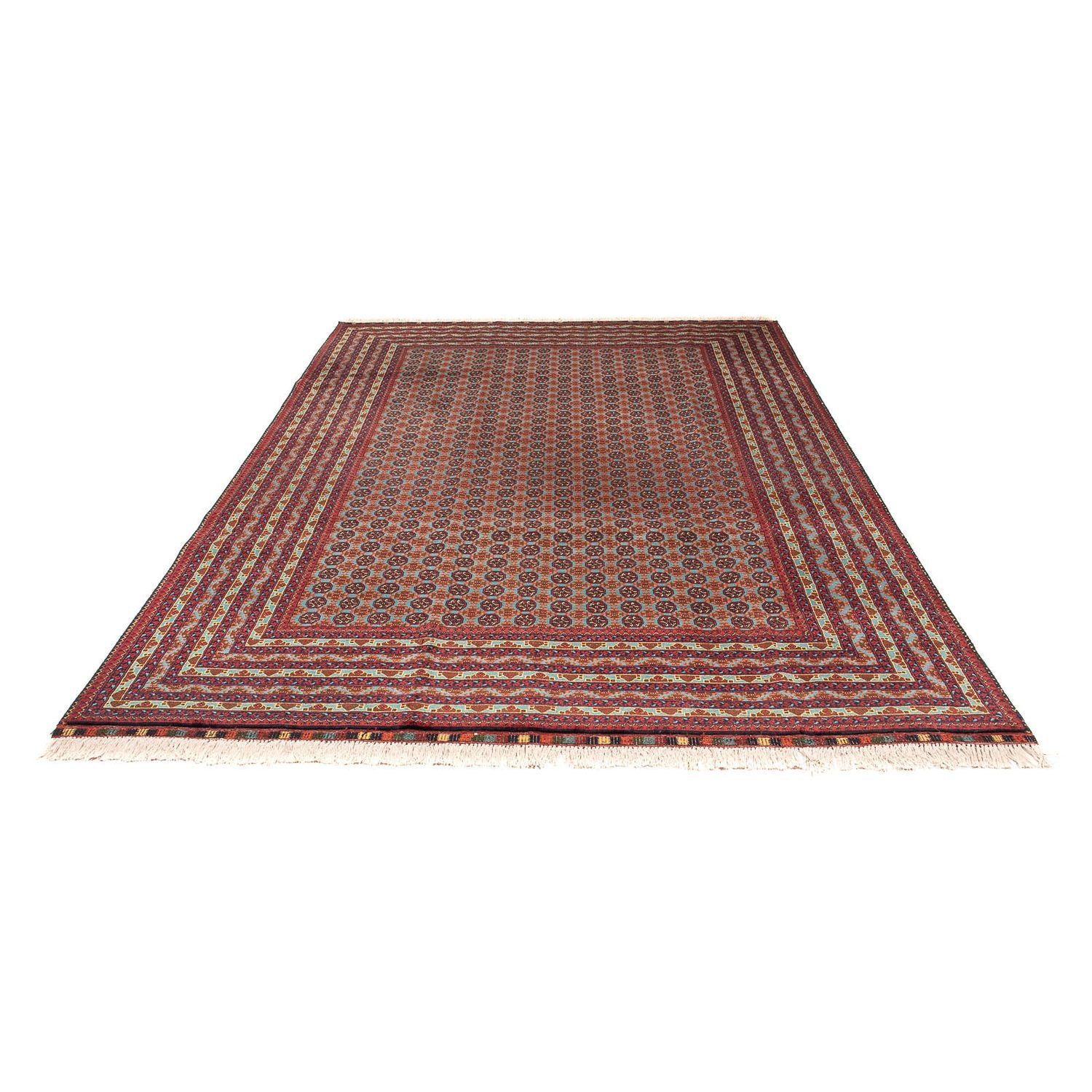 Afghansk tæppe - Bukhara - 296 x 196 cm - flerfarvet