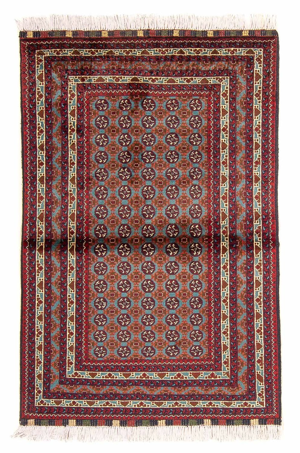 Afghansk tæppe - Bukhara - 150 x 100 cm - flerfarvet