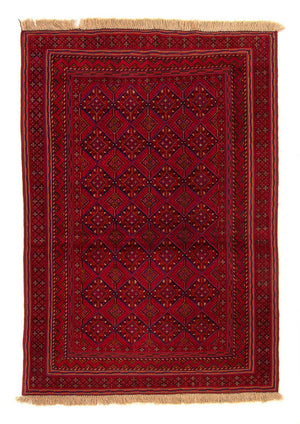Kelim-tæppe - orientalsk - 183 x 132 cm - mørkerød