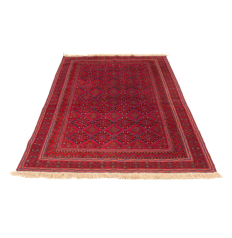 Kelim-tæppe - orientalsk - 183 x 132 cm - mørkerød