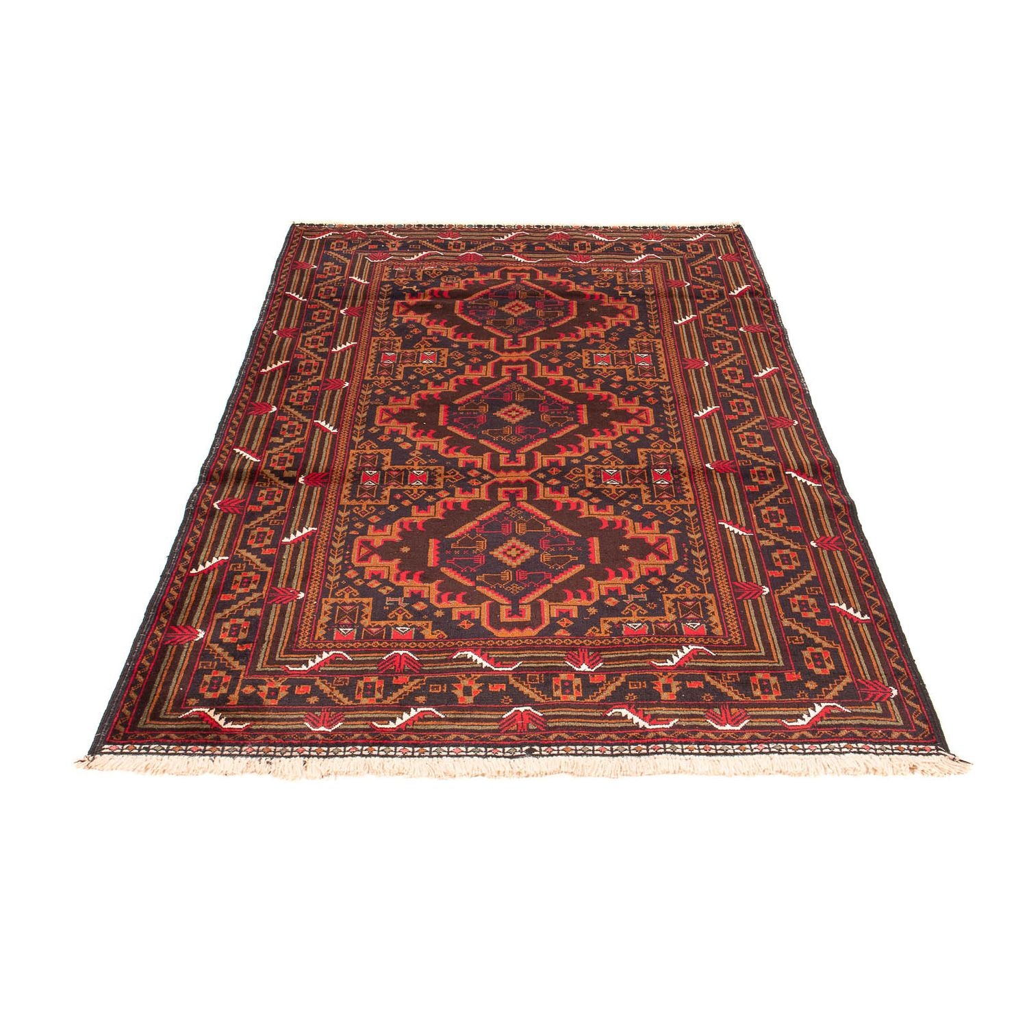 Baluch-tæppe - 204 x 125 cm - brun