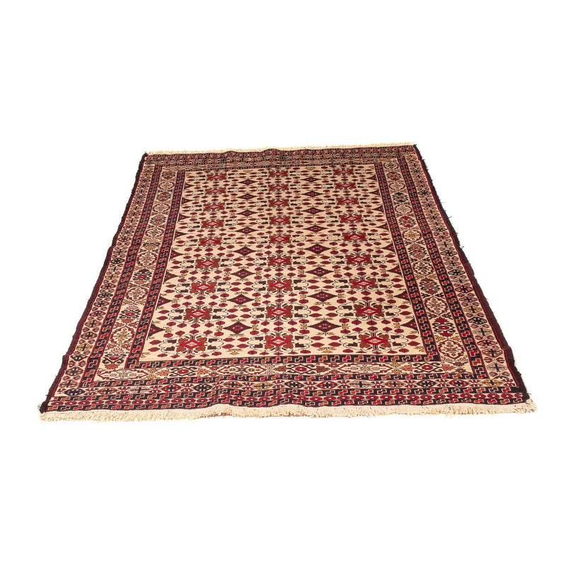 Kelim-tæppe - orientalsk - 200 x 126 cm - lys brun