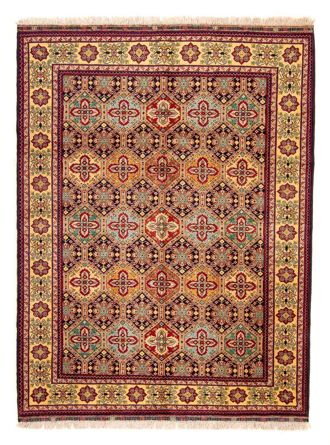 Afghansk tæppe - 199 x 153 cm - flerfarvet