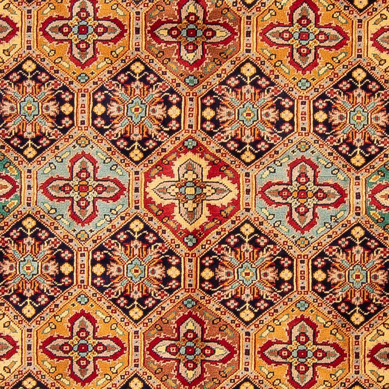 Afghansk tæppe - 199 x 153 cm - flerfarvet