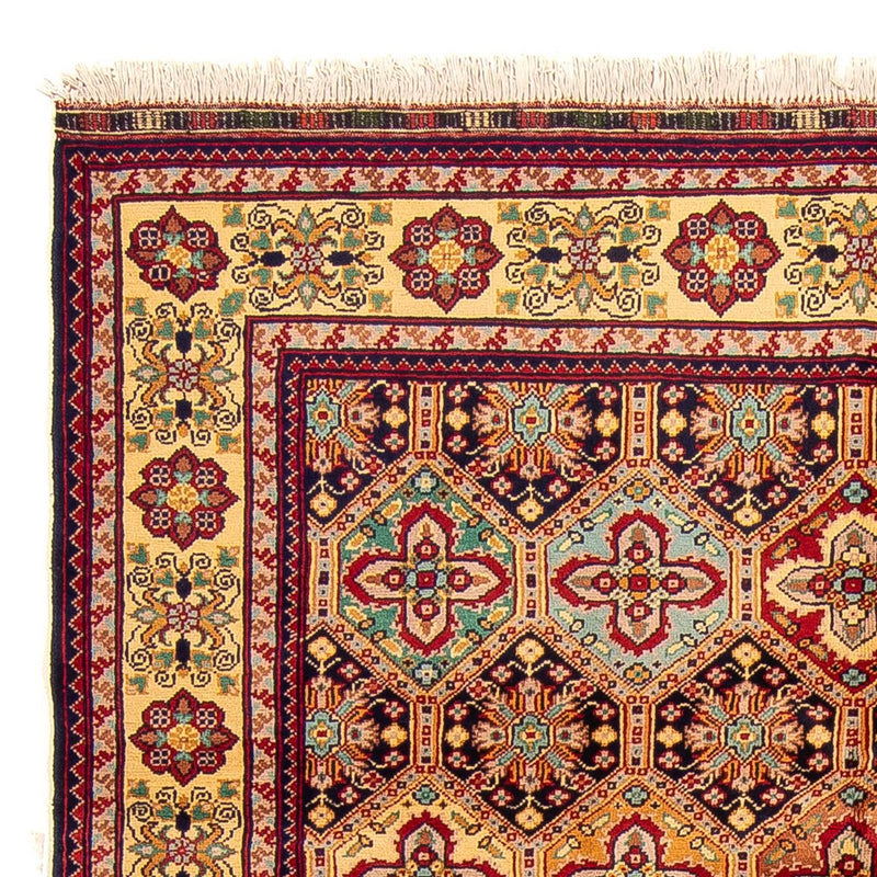Afghansk tæppe - 199 x 153 cm - flerfarvet