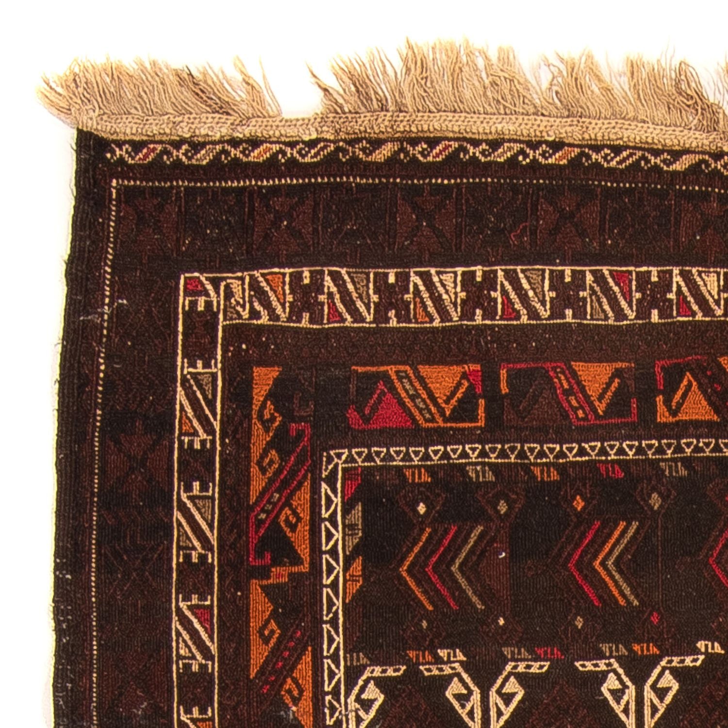 Kelim-tæppe - orientalsk - 178 x 118 cm - brun
