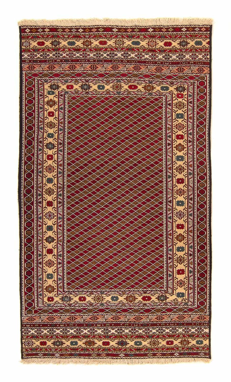 Kelim-tæppe - orientalsk - 207 x 125 cm - flerfarvet