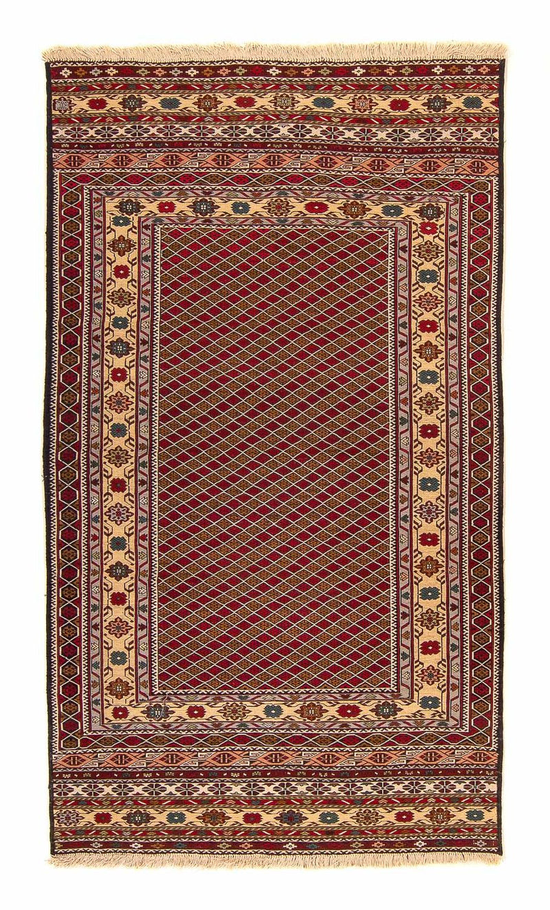 Kelim-tæppe - orientalsk - 207 x 125 cm - flerfarvet