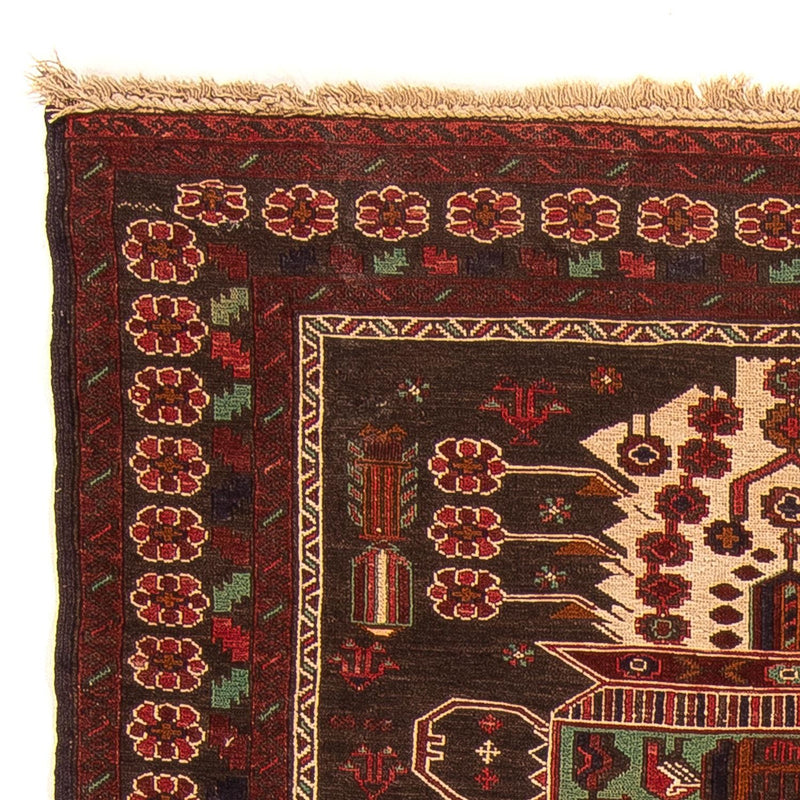 Kelim-tæppe - orientalsk - 179 x 130 cm - brun